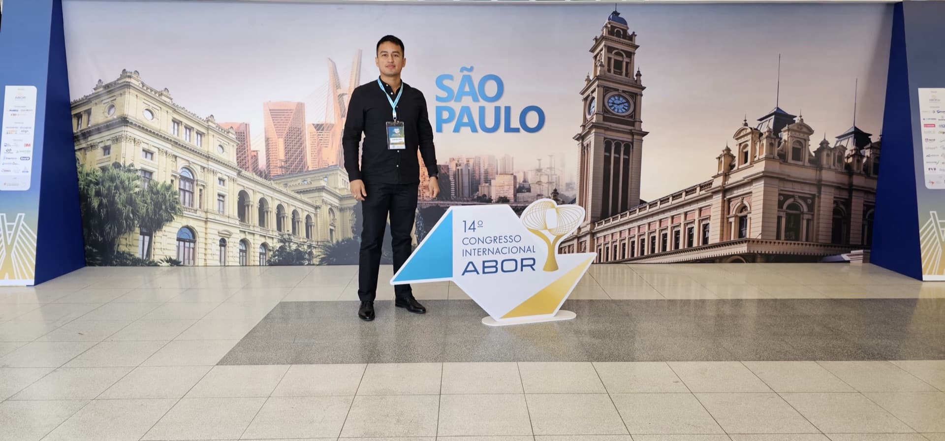 Dr. Jilbran Díaz R. en el 14.º Congreso Internacional de Ortodoncia ABOR, en São Paulo